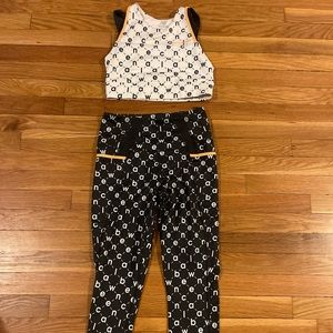 New balance x Bandier matching workout set